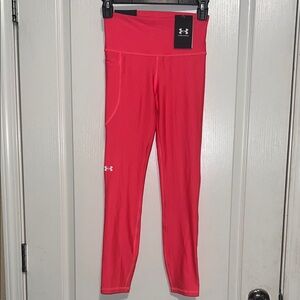 WOMENS Under Armour Bright Coral High-Rise compression Leggings